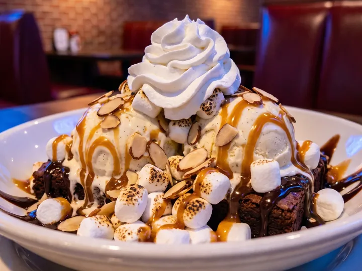 Rocky Road Brownie Sundae — Skybox Taphouse Waikiki