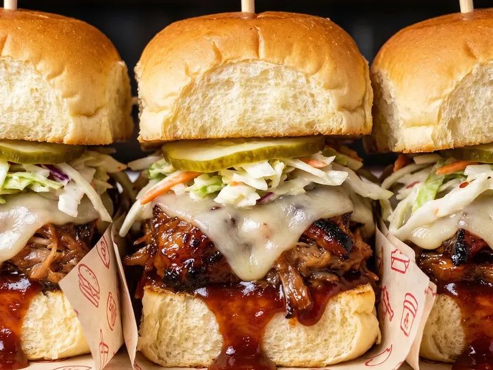 BBQ Pork Sliders (3 pcs) — Skybox Taphouse Waikiki